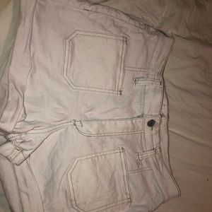 White short shorts